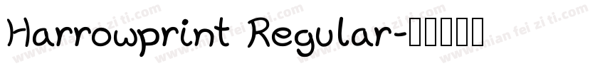 Harrowprint Regular字体转换